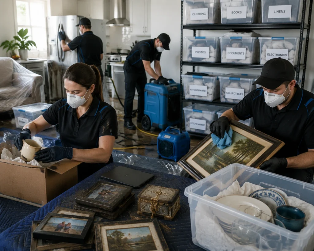 Contents Restoration after fire or Water Damage